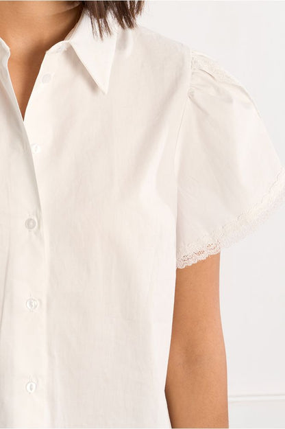 White Woven Top
