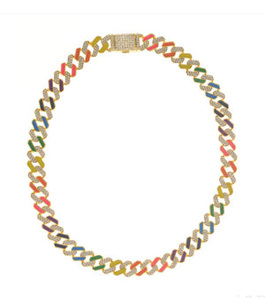 
            
                Load image into Gallery viewer, Interlace Enamel Necklace
            
        